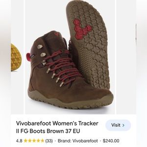Vivobarefoot Women’s Tracker 2 FG hiking boots size 40 EU wide fit waterproof